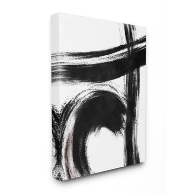 «Defined Black Brush Strokes» par Onrei - impression d'art graphique