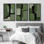 Color Blocks " Green Geometric Colour Blocks Abstract Shape Illustration Modern Decor Relax Calm Chic " 3 - Pieces-98697136-98697139