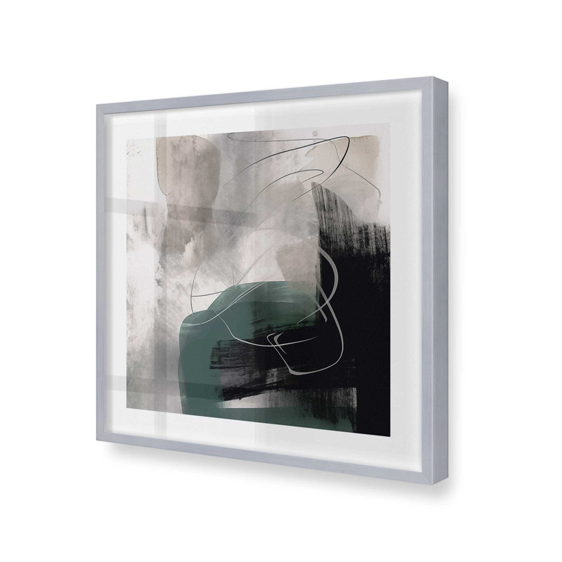 Vortex Vision I, toile, Cadre photo simple chrome poli, H 13,75 po x l 13,75 po