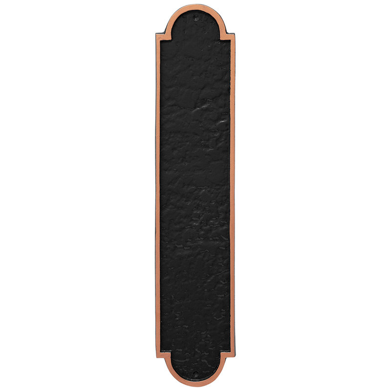 Plaque d'adresse Rockford, Noir / Cuivre