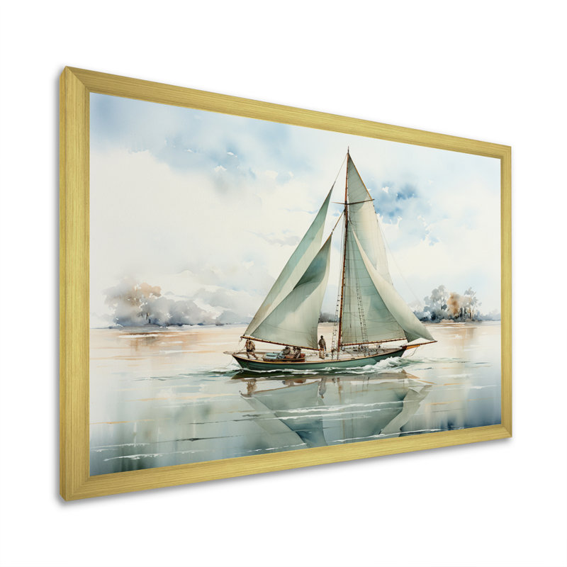 Mininmalisme voilier solitude II - décoration murale nautique et plage, H 12 po x l 20 po x P 1 po