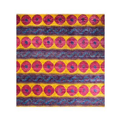 Contemporary One-of-a-Kind 11' 10" X 12' 1" Hand Knotted Area Rug
