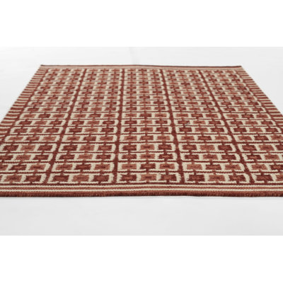 Freya Hand-Woven Geometric Wool Rug