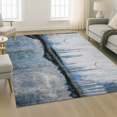 Premium Machine Washable Mayfield Abstract Rug