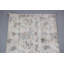 Tapis turc vintage beige à motif floral Oushak