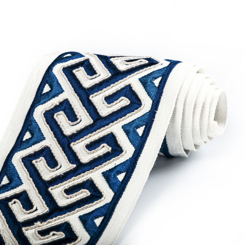Treillis Passementerie II Audette Cotton Blend Trim, Blue
