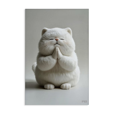 «Fluffy Praying Cat» par Roozbeh Bahramali