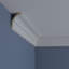 Endurathane Classic Cove Crown Moulding, 3 5/8"H x 2 1/2"P x 4 5/8"F x 94 1/2"L, Factory Primed