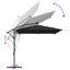Umbrella with LED Strip Lights Polyester and Aluminium Outdoor Parasol-1633500816-1633500820