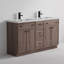 Ensemble de meuble-lavabo double 60 po Jadaya Modern Farmhouse-1354908474-1354908476