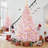 Pre-lit Flocked Artificial Christmas Tree with Foldable Stand-1926715785