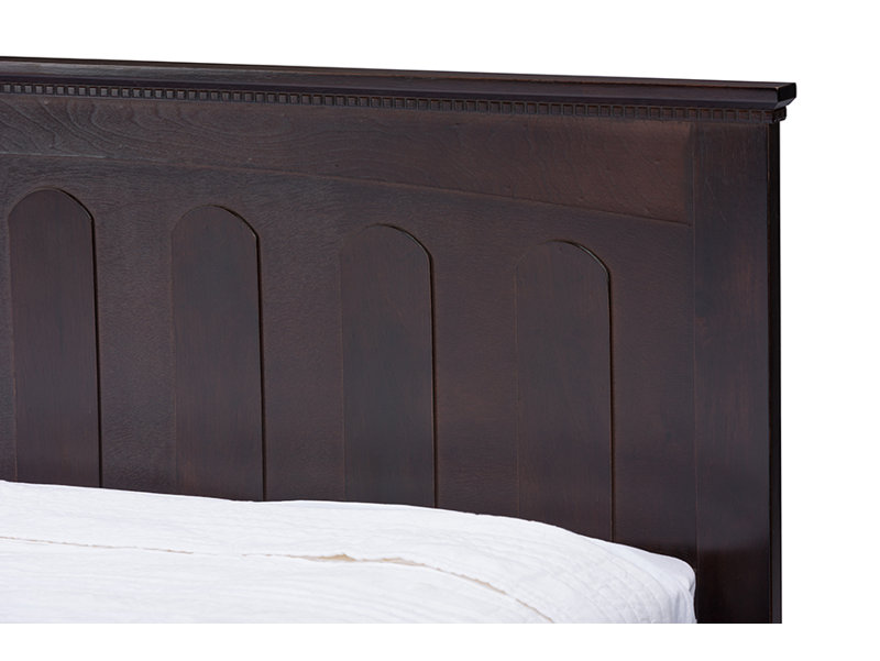 Lit plateforme en bois massif Etam, Simple