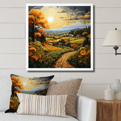 " Farm Harvest Symphony Pointillism I "
