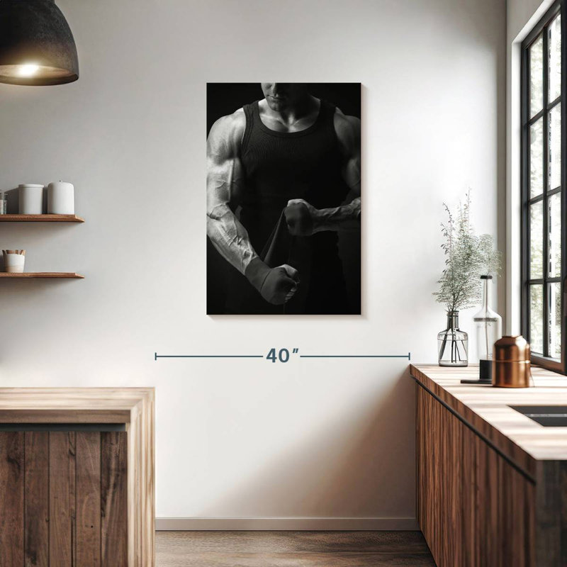Bodybuilder Physique, 36" H x 24" W