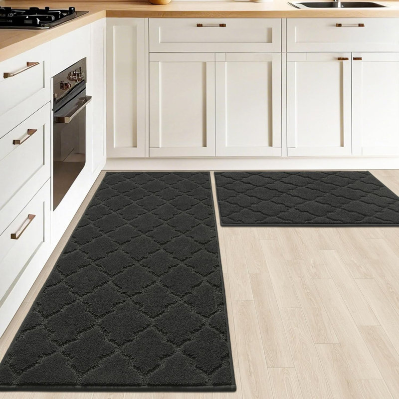 Polyester Kitchen Mat, Black
