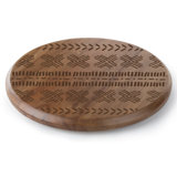 CounterArt Tribal Pattern Wood Lazy Susan Turntable