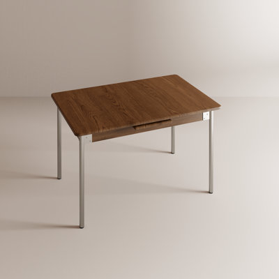Extendable Dining Table with Metal Legs