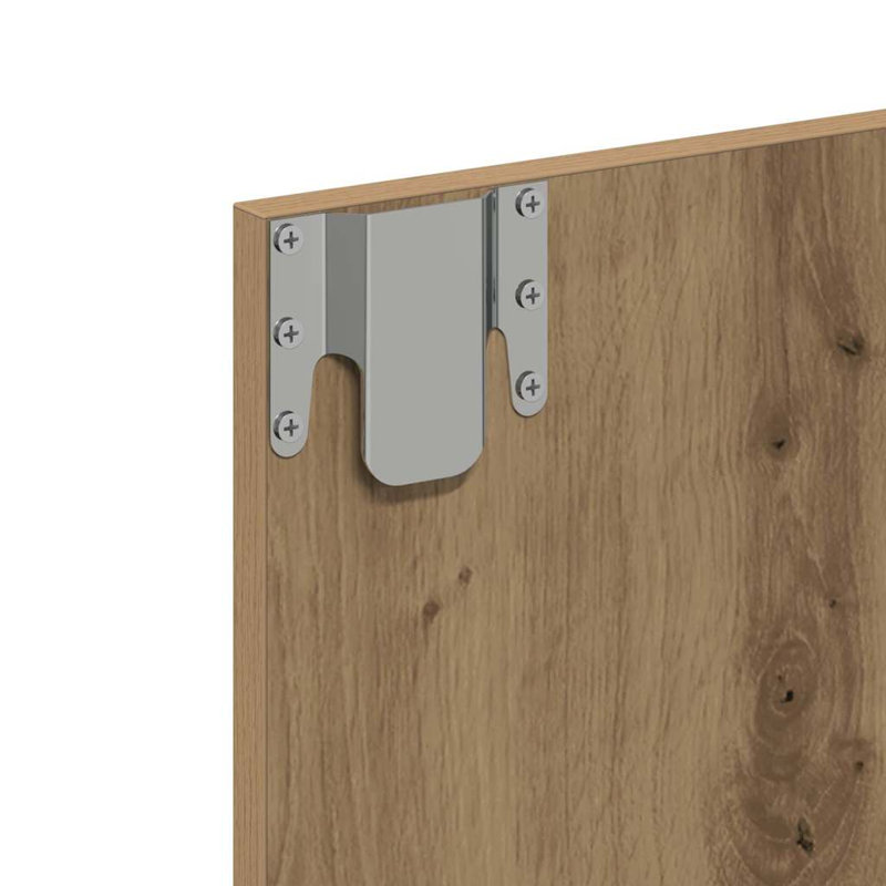 Mirror Cabinet with LED Wall-mounted Mirror Cabinet Storage Cupboard, Artisan Oak