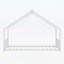 Lit plateforme avec bandes lumineuses à DEL, structure en fer en forme de toit-236189221-236189223
