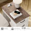 Table d'appoint Corretta de 62 cm de hauteur avec rangement et prises intégrées-1165697780