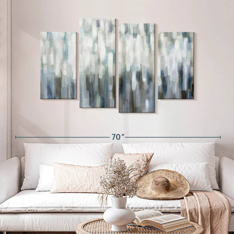 Avery Silver Rain, 32" H x 52" W