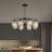 8-light Postmodern Glass Chandelier