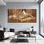 Paysage et nature, chaîne de montagnes, ensemble de 3 impressions sur toile-146262509
