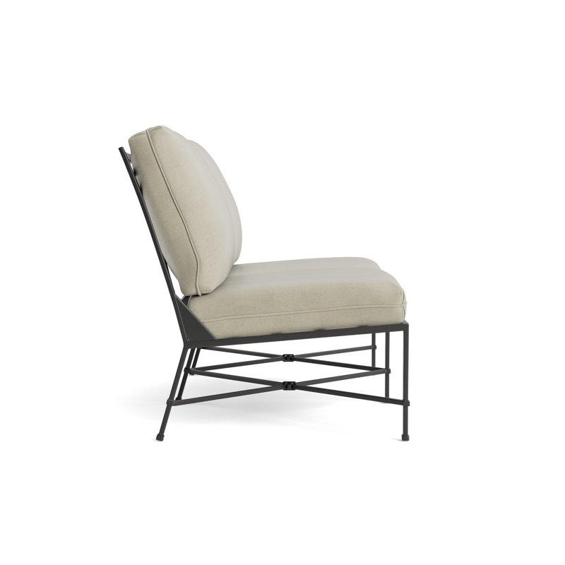 Venetian Outdoor 2 - Seat Loveseat, Fusion Charcoal, Textured Pewter