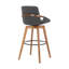 Tabouret de bar luxueux en similicuir et pivotant-110606703-110606701