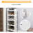 4 Pair Stackable Shoe Storage Cabinet