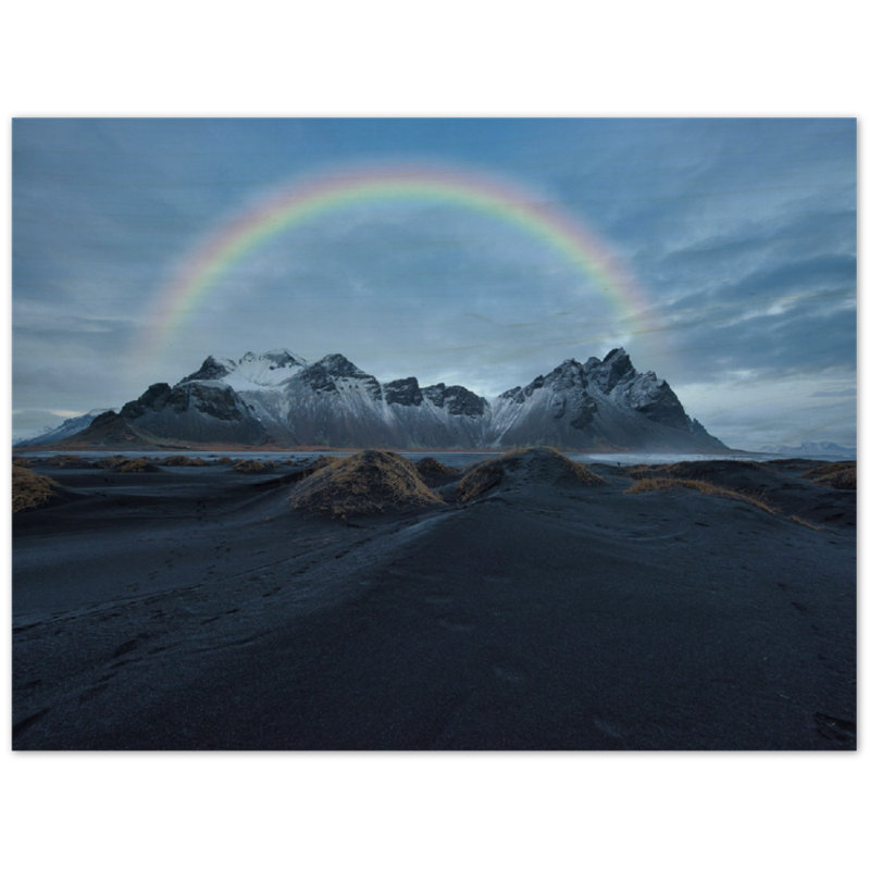 Islande, reproduction d'arc-en-ciel de l'Islande, art mural paysage nordique, affiche sur toile arc-en-ciel, Islande