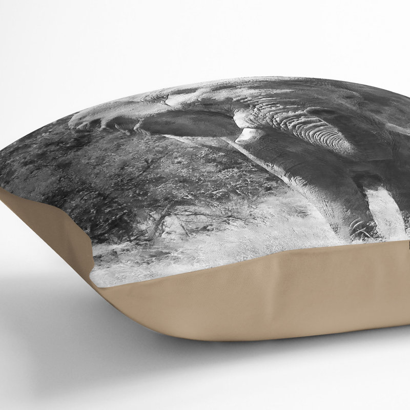Square Throw Cushion, 55cm H x 55cm W x 20cm D, Stone
