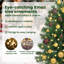 Artificial Christmas Tree with 150 LEDs Green PE and PVC-1291578296