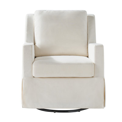 Minni Farmhouse Swivel Rocking Chair by Birch Lane