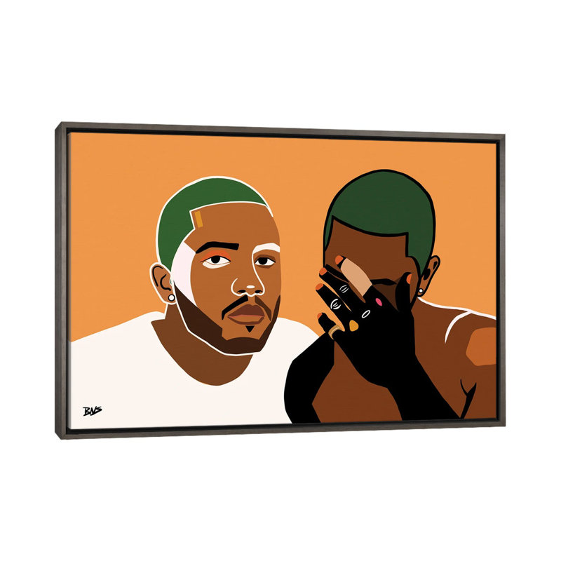 « Frank » par Bria Nicole-impression d’art graphique, Pas de tapis, H 18 po x l 26 po x P 1,5 po