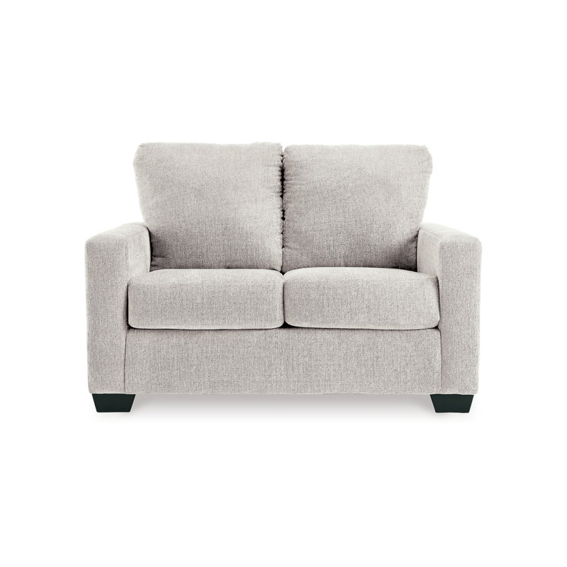 Clorene Upholstered Sleeper Sofa, Snow White, 39" H x 54" W x 40" D