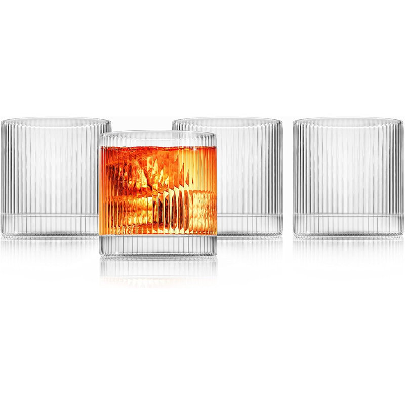 Verre droit rétro Vintage - 10 oz - ensemble de 4
