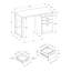 Bureau d'ordinateur réversible Contemporary