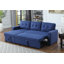 Canapé modulaire convertible rembourré avec méridienne coulissante-1190688675