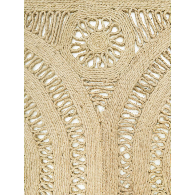 Tapis beige en jute / sisal Mehndi, Rectangle 12 pi x 15 pi