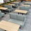 Banc rembourré en similicuir