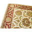 Hand Knotted Wool Area Rug in Ivory And Red