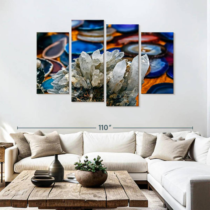 Alvord Mineral Crystals, 54" H x 84" W