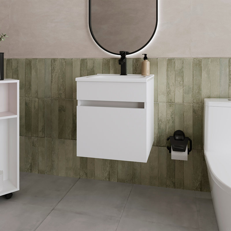 Lavabo de meuble-lavabo, salle de bain, Blanc