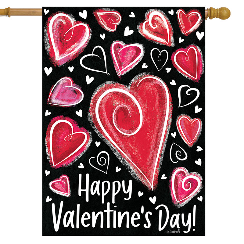 Drapeau de la Saint-Valentin, Saint-Valentin en noir et rose