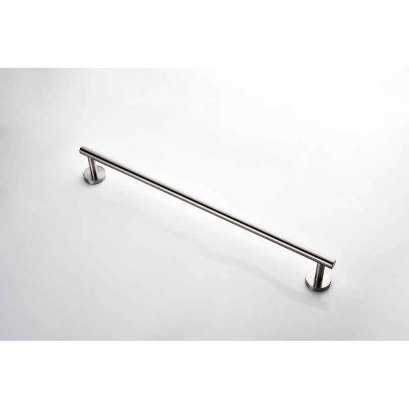 Bathroom 9 Towel Rack - Stainless Steel Wall Mount In Brushed Nickel Comfy, , Simple Install 9 Piece Classy, Scratch, Quick Assembly