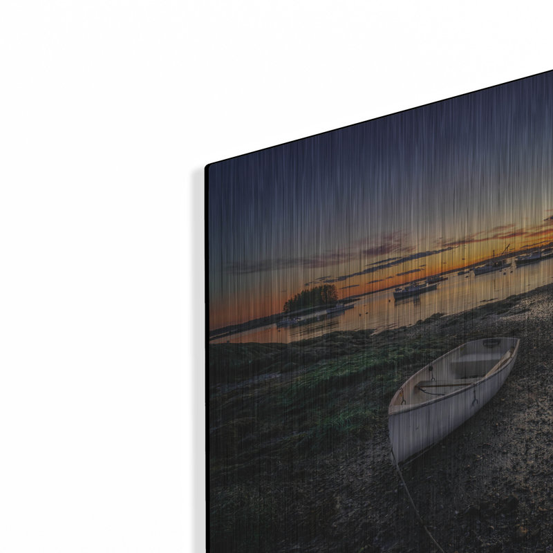 Mur en métal «Dusk In Barney Cove» par Rick Berk, H 12 po x l 16 po