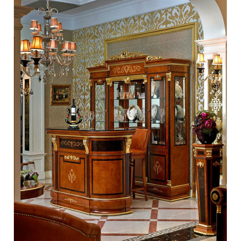 70.9 " L Solid Wood Bar Cabinet