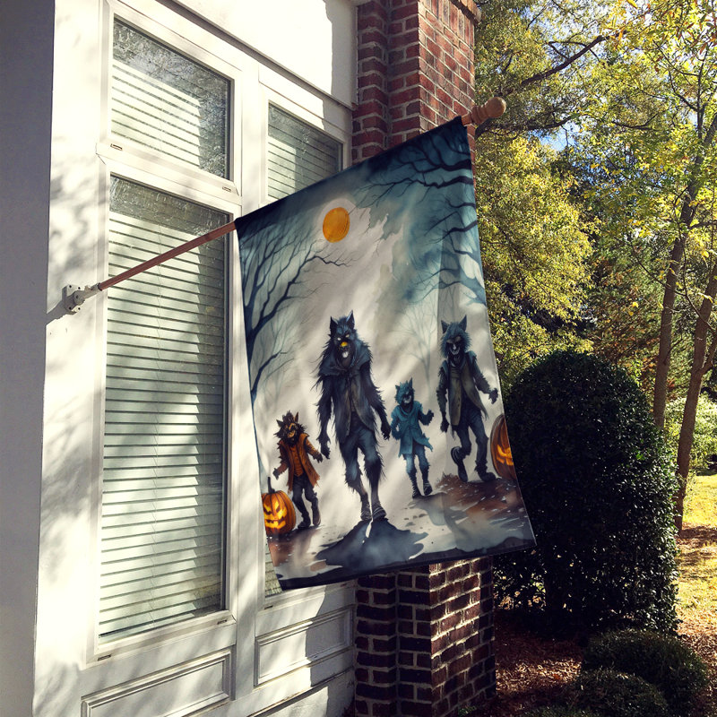 Drapeau de la maison d'Halloween effrayant Werewolves