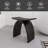 16.7'' Solid Surface Shower Bench Stool In Black-116271625